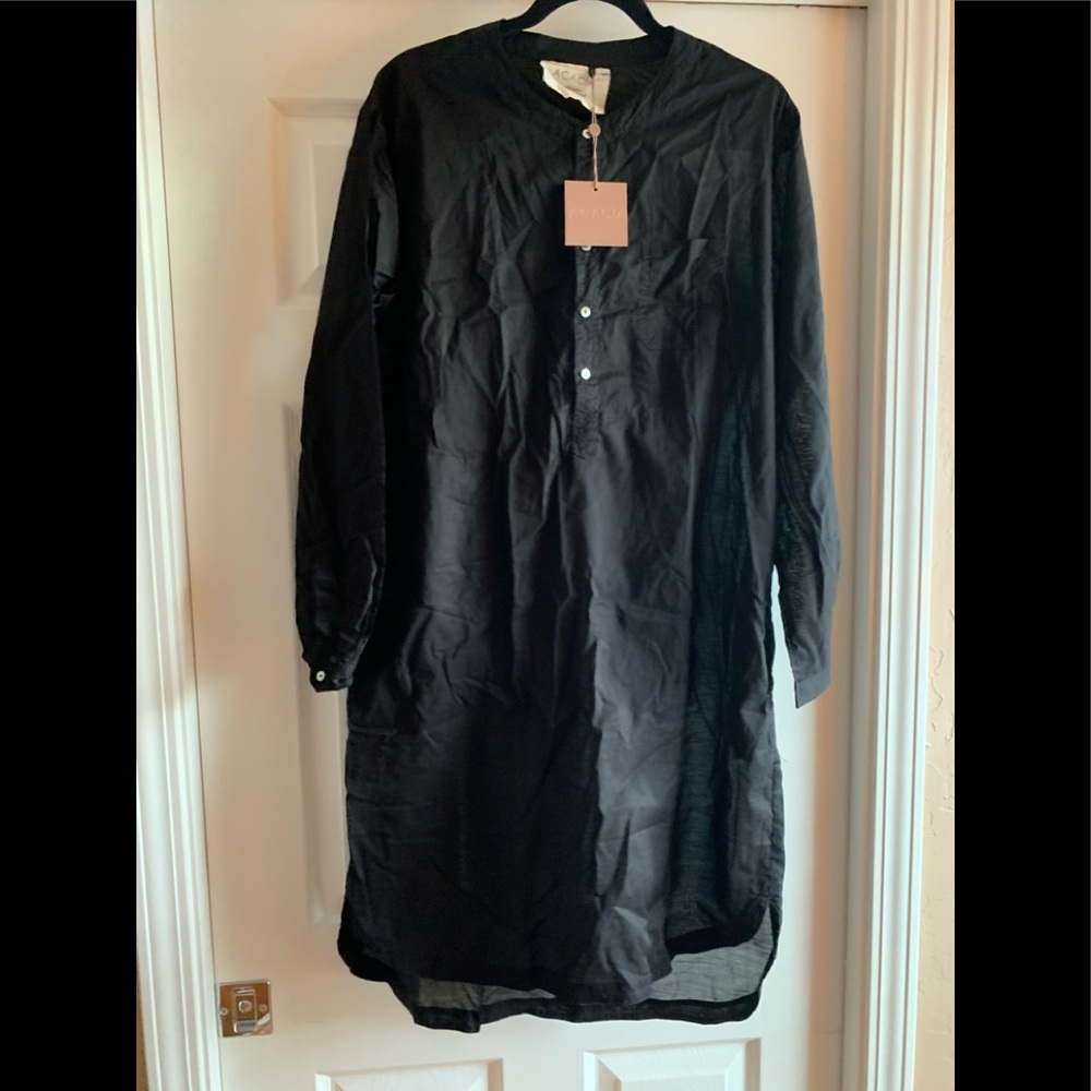 Acacia black beach cover up/ shirt